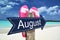 AUGUST sign
