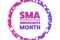 August is Spinal Muscular Atrophy Awareness Month concept. Template for background, banner, card, poster with text