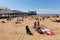 August summer sunshine at the beach Weston-super-Mare Somerset