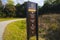 Augusta Canal Trail River Levee Trail sign side view