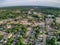 Augusta is the Capitol of Maine. Aerial View taken from Drone in