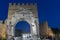 Augustus Arch and 20th September 1870 Street in Rimini, Italy.