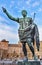 Augustus Caesar Statue Trajan Market Rome Italy