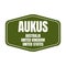 Aukus Australia United Kingdom and United States alliance symbol icon