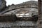 Aulps Abbey rose window, Saint-Jean-d`Aulps, Haute-Savoie, French Alps