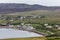 Aultbea bay shore with Aultbea Hotel in front, NW Scotland.