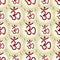 Aura background and om in a circle seamless pattern