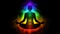 Aura, chakra, enlightenment of mind in meditation