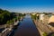 Aurajoki river, summer morning in Turku