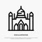 Aurangabad Fort, Bangladesh, Dhaka, Lalbagh Line Icon Vector