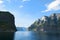 Aurlandsfjord and Naeroyfjord - UNESCO protected fjord - cruise from Flam to Gudvangen on Norway in a Nutshell Tour.