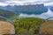 Aurlandsfjord seen from Stegastein Overlook