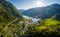 Aurlandsfjord Town Of Flam at dawn