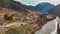 Auronzo Valley and Ski Slopes in winter season, Italian Alps