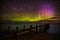 Aurora Australis show by the wharf