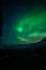 Aurora borealis above the watertank in Longyearbyen