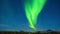 Aurora borealis. Northern lights in Iceland. Real night sky with stars in time lapse.