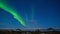 Aurora Borealis, Northern Lights in Iceland, Real Night Sky with Stars Time Lapse, Astronomical Phenomenon, Solar Wind