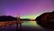 Aurora borealis at Porteau Cove Provincial Park