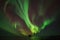 Aurora borealis solar storm captured in the sky