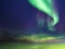 Aurora borealis  starry sky shining light colorful green blue background