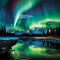 Aurora Embrace: Dance of Radiant Colors in the Arctic Sky