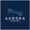 aurora logo light sky astronomy vector design