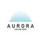 aurora logo light sky astronomy vector design