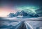 Aurora Path: Snowy Mountain Wanderlust