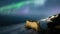 Aurora Solar Storm Perseid Meteor Shower Over Arch Rock in Malibu