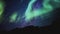 Aurora Solar Storm Rocky Canyon Milky Way Galaxy Time Lapse