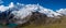 Ausangate mountain in Peru panorama landscape