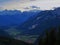 Ausblick auf sonnige AllgÃ¤uer Alpen NÃ¤he FÃ¼ssen, Bayern