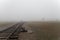 Auschwitz-Birkenau concentration camp. The tracks in the Jewish extermination camp. German death camp in OÅ›wiÄ™cim. Barbed wire