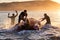Aussie surf lifesavers training