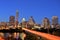 Austin Downtown Skyline Illuminated at Blue Hour