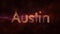 Austin - Shiny looping city name text animation