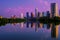 Austin Sunrise Reflections Skyline Cityscape