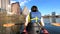 Austin Texas Lady Bird Lake river wife in kayak POV 4K G35