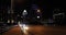 Austin Texas late night traffic scooters on bridge capital 4K