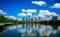 Austin Texas Riverside Pedestrian Bridge Town Lake Reflections on nice Summy Day