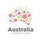 Australia Abstract Dots Fractal