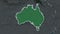 Australia - administrative. Capital point