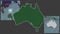 Australia - administrative. Country and its location