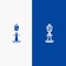 Australia, Australian, Building, Sydney, Tower, TV Tower Line and Glyph Solid icon Blue banner Line and Glyph Solid icon Blue