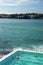 Australia: Bondi swimming pool and surfers