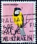 AUSTRALIA - CIRCA 1966: A stamp printed in Australia shows a Golden Whistler bird Pachycephala pectoralis, circa 1966.