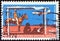 AUSTRALIA - CIRCA 1978: A stamp printed in Australia shows Piper PA-31 Navajo landing at Station Airstrip, circa 1978.