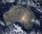 Australia Continent Satellite Space View