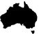 Australia country map illustration